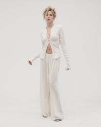 RELAXED PANTS IN MILK
