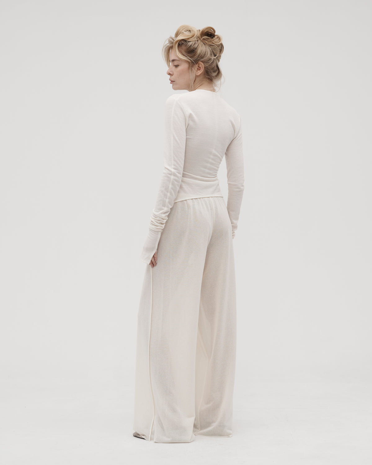 RELAXED PANTS IN MILK