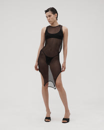 SILK TOP IN BLACK