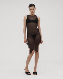 SILK TOP IN BLACK