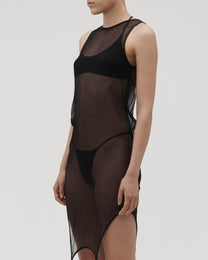 SILK TOP IN BLACK