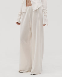 RELAXED PANTS IN MILK
