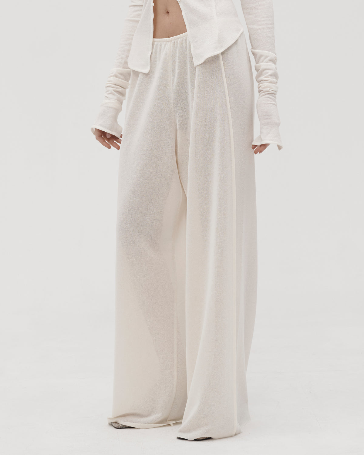 RELAXED PANTS IN MILK