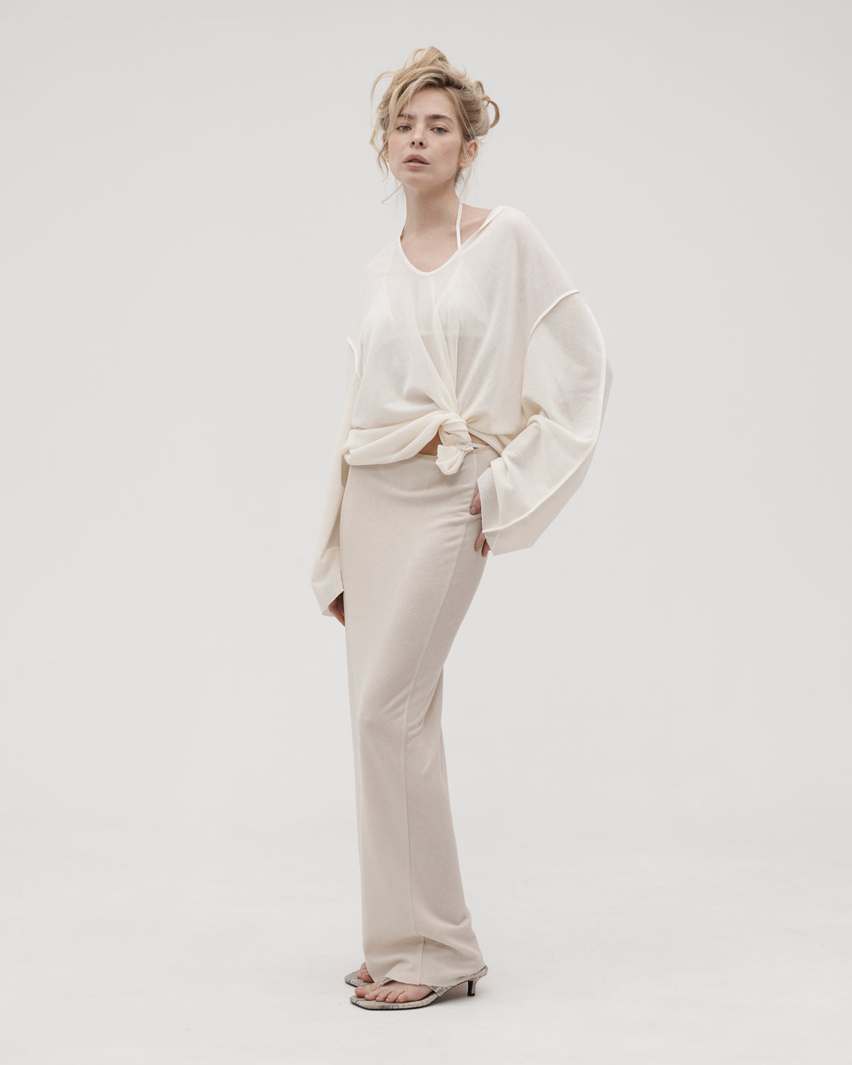 DAILY MAXI SKIRT IN BEIGE