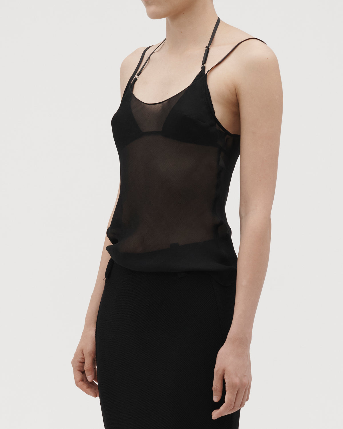 TRIANGLE BRA IN BLACK