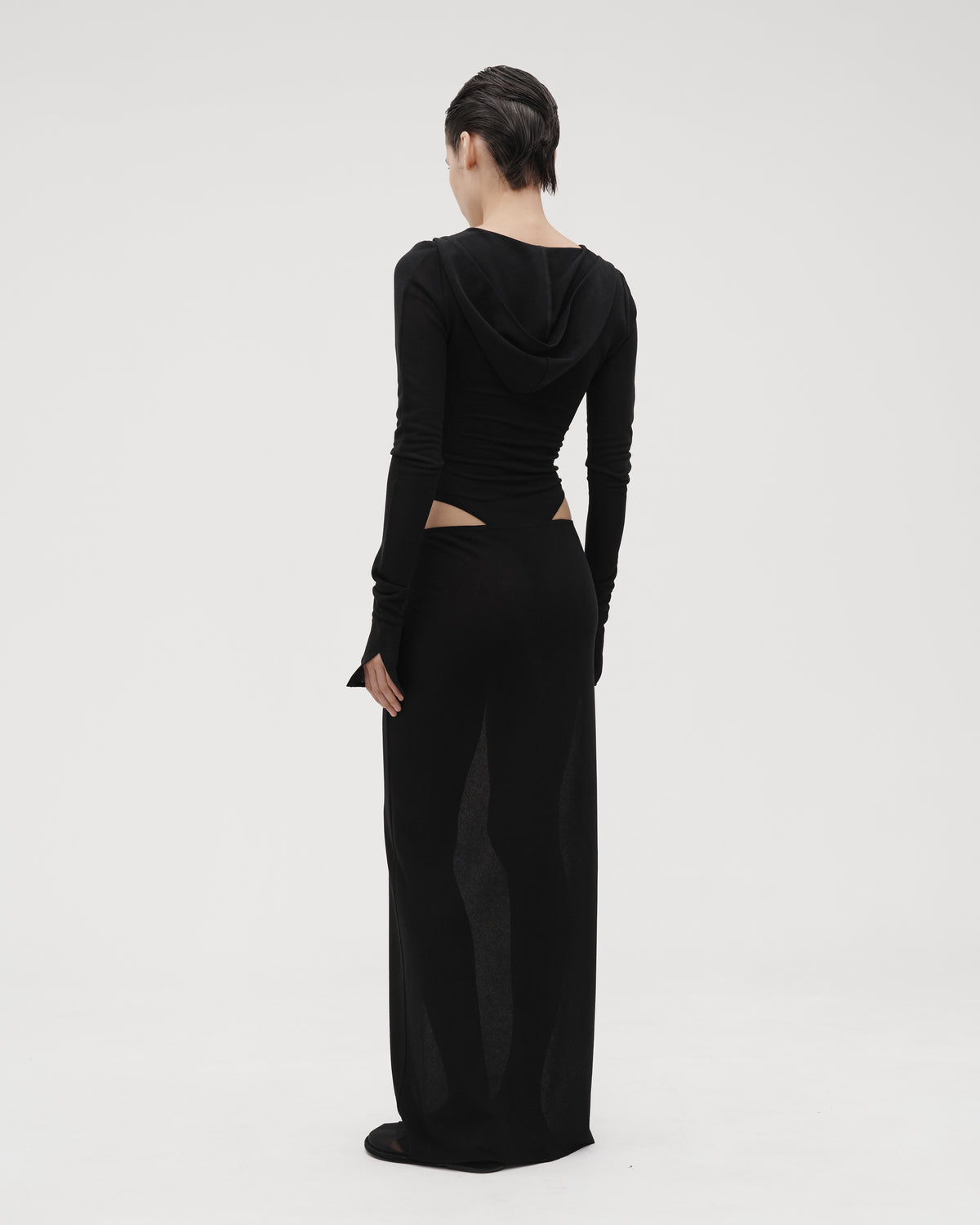 DAILY MAXI SKIRT IN BLACK