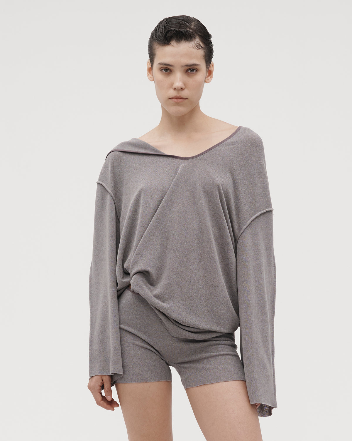 MINI SHORTS IN AMETHYST