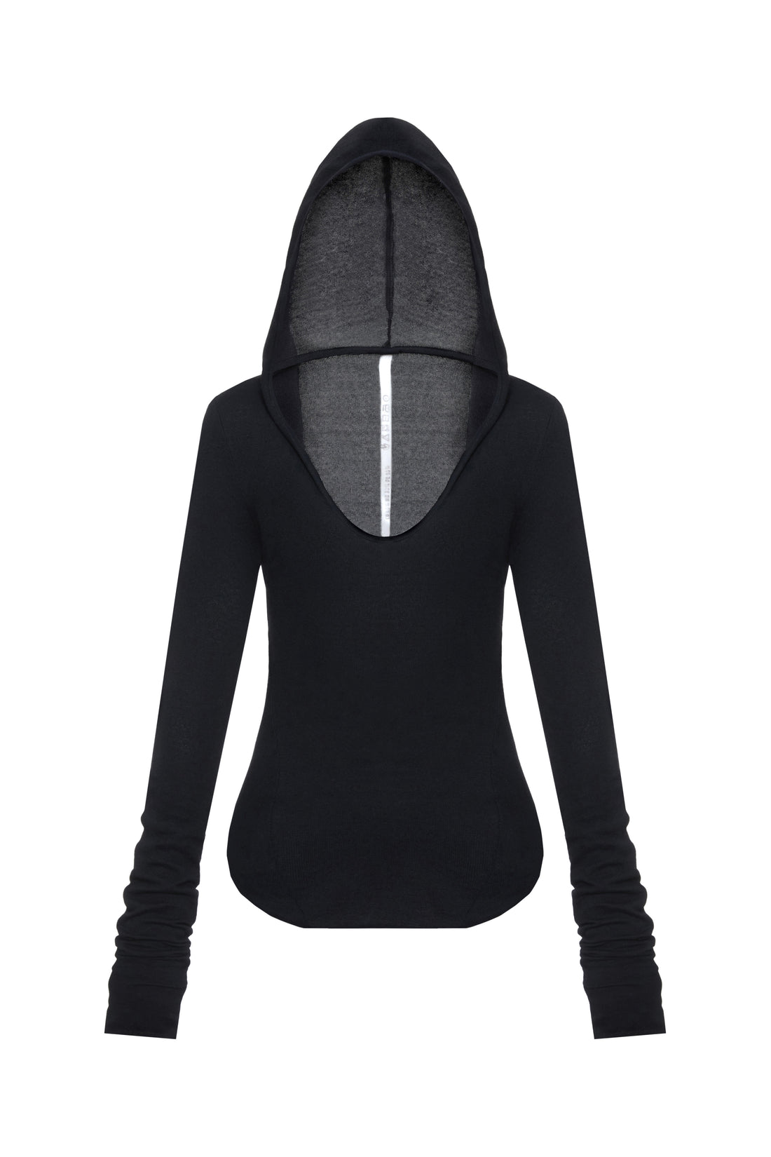 HOODED LONGSLEEVE IN BLACK