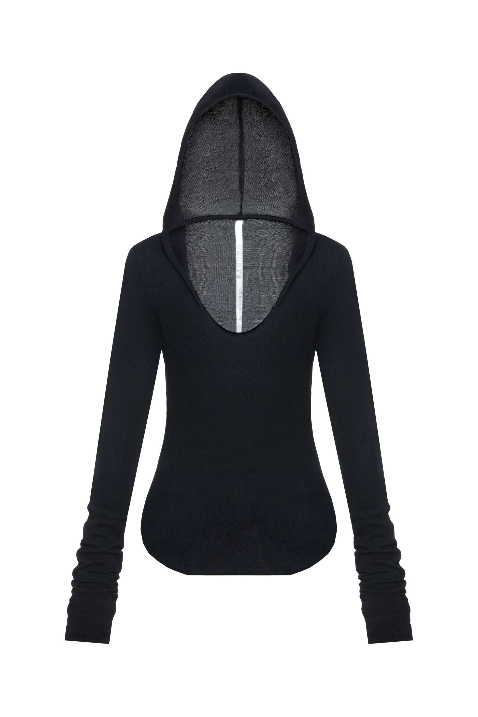HOODED LONGSLEEVE IN BLACK