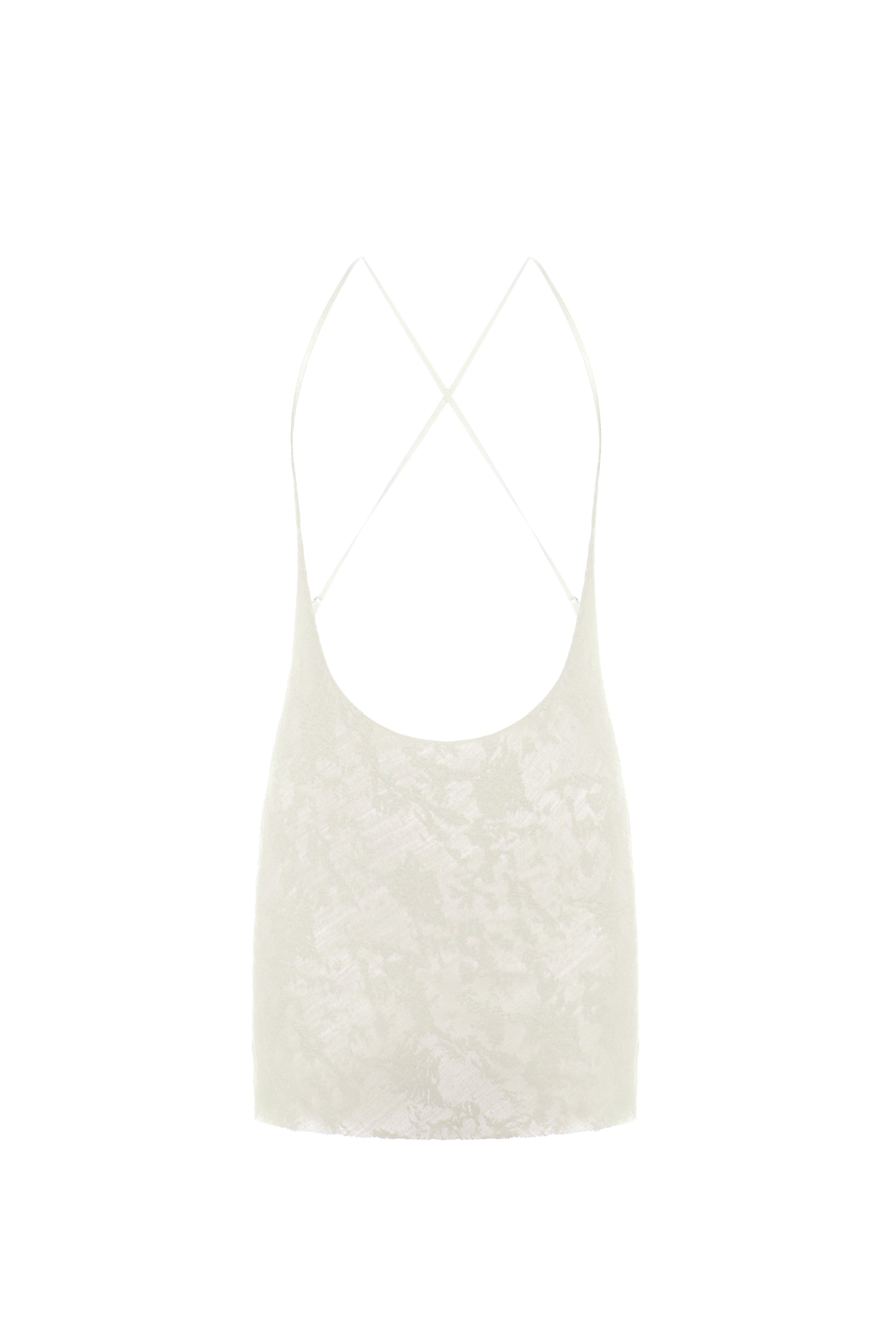 CUT-OUT MINI DRESS IN IVORY