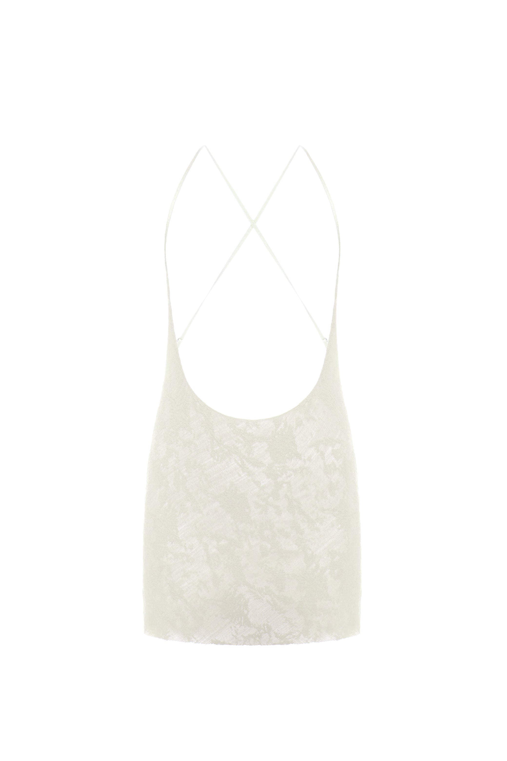 CUT-OUT MINI DRESS IN IVORY