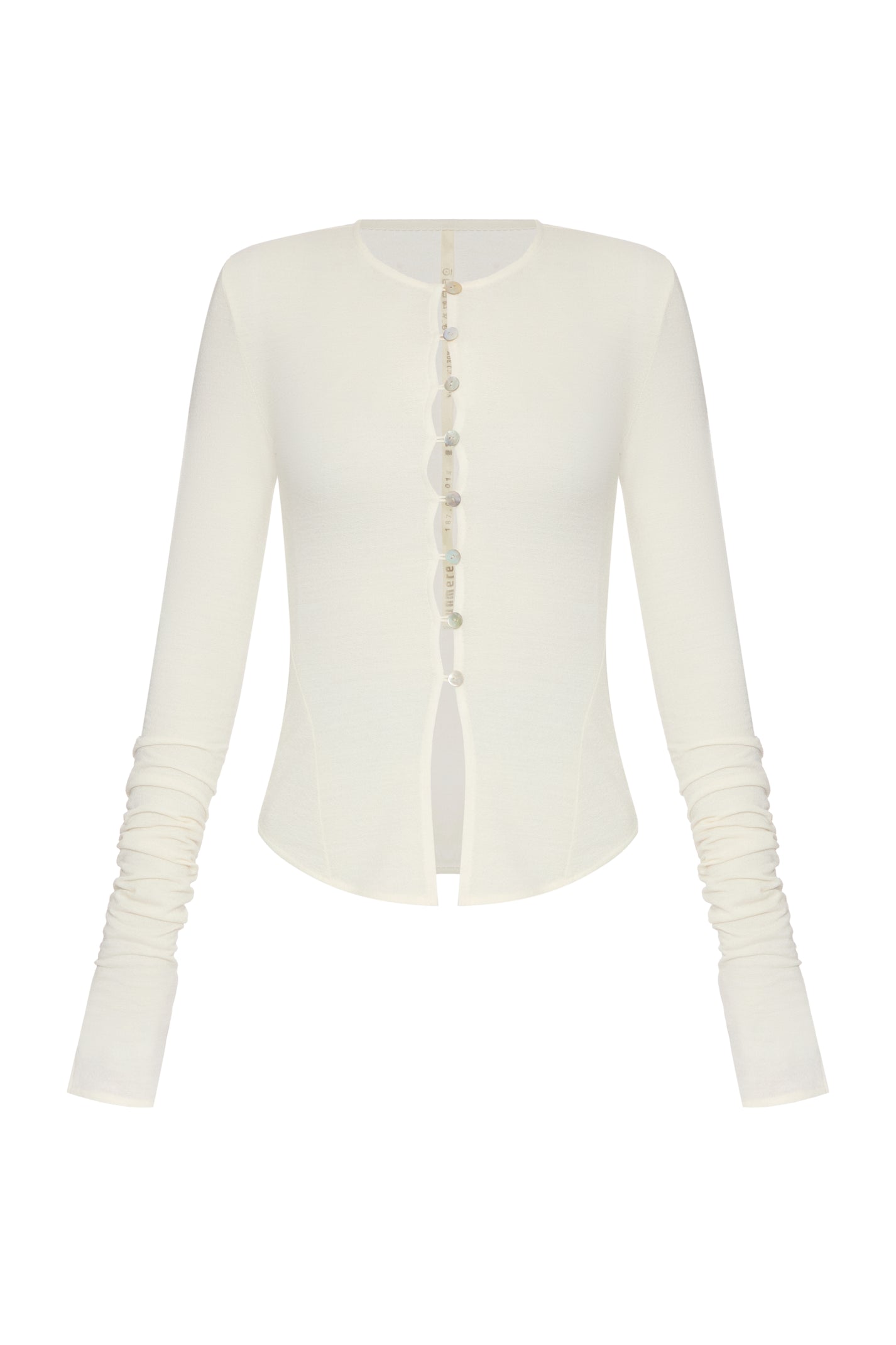 BUTTONED TOP IN MILK