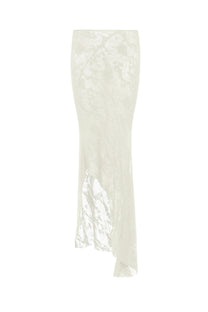 FISHTAIL SKIRT IN IVORY