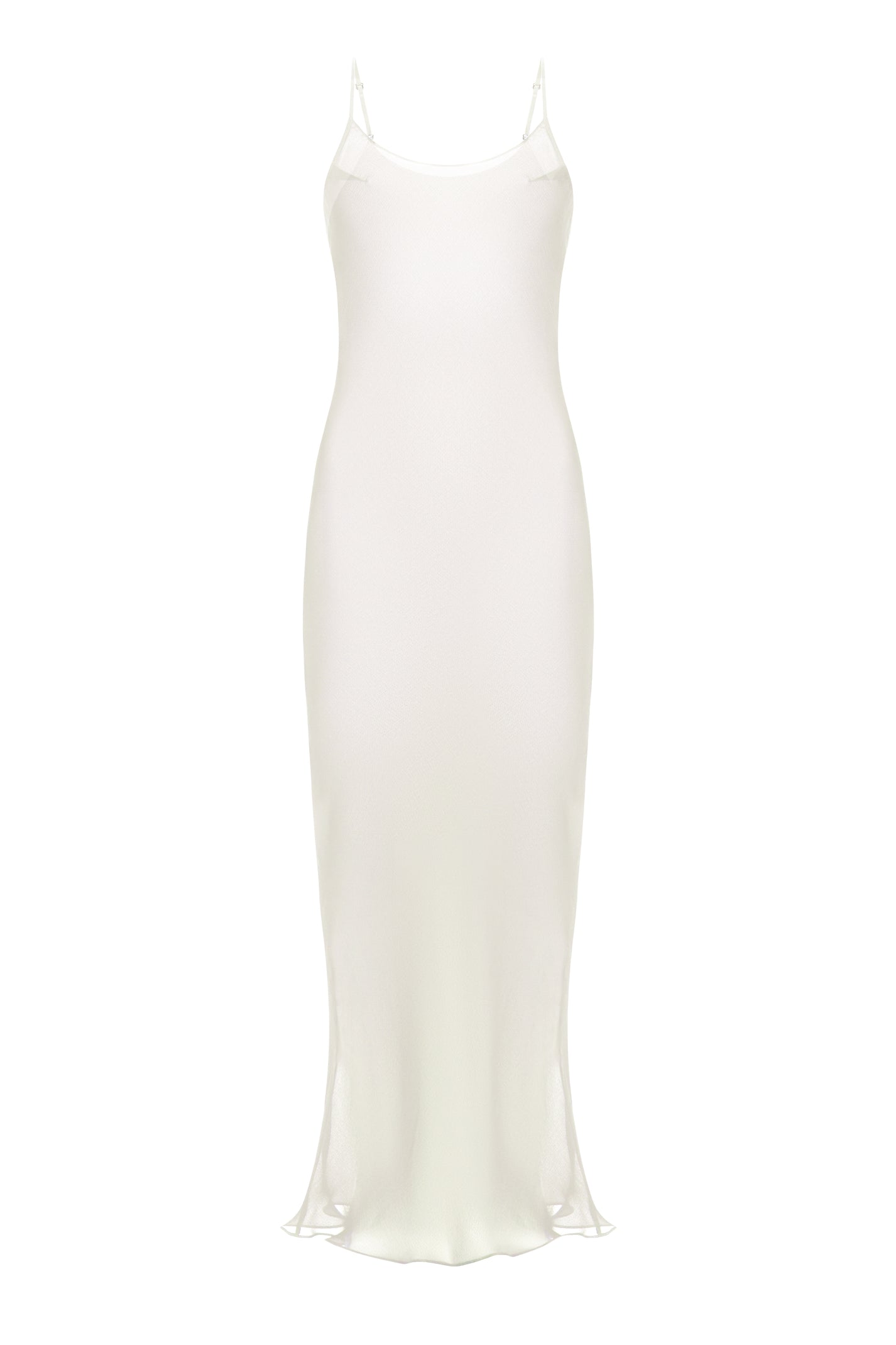 SILK CAMI MAXI DRESS IN MILK