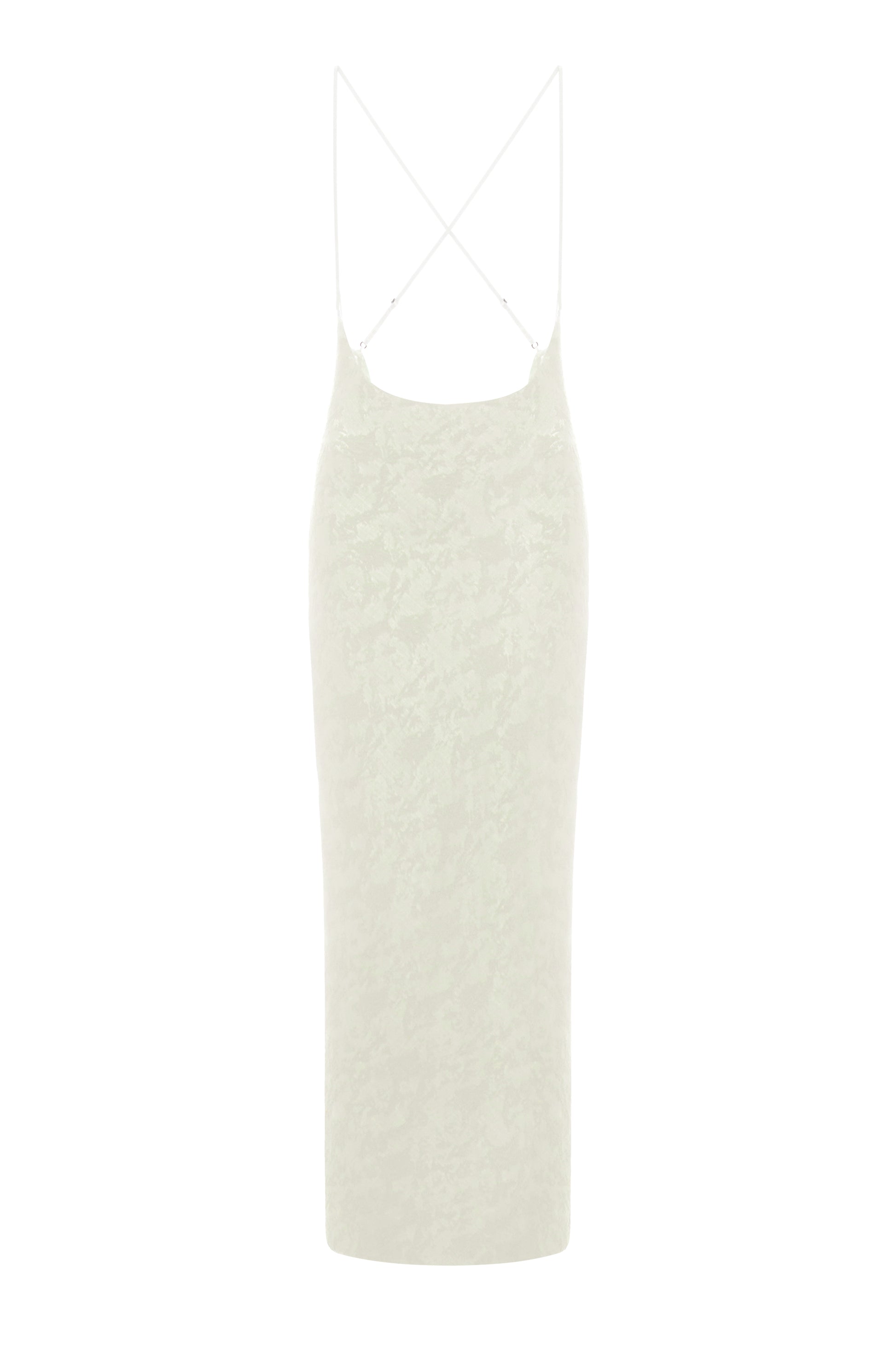 CUT-OUT MAXI DRESS IN IVORY