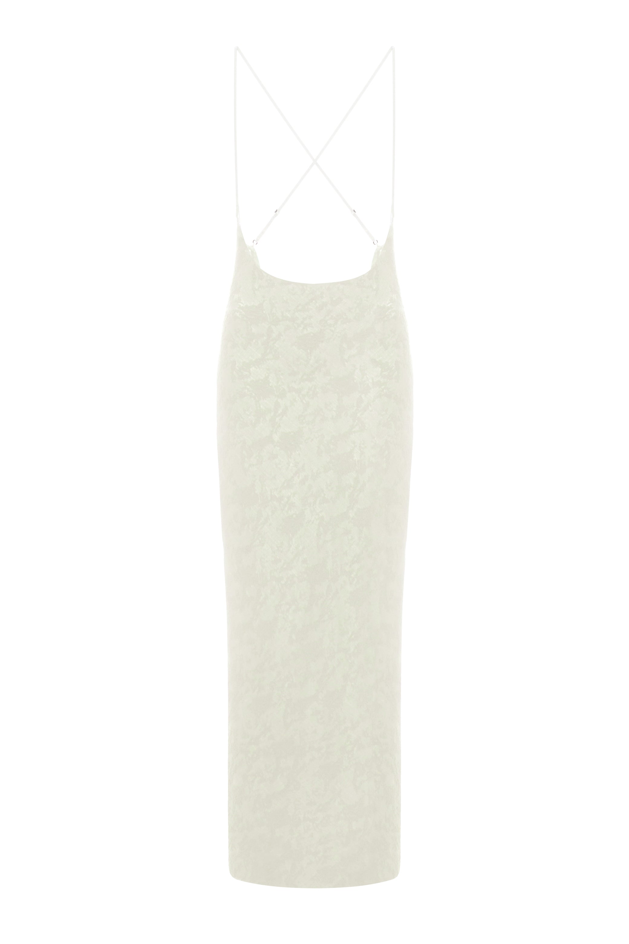 CUT-OUT MAXI DRESS IN IVORY