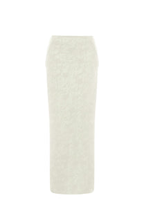 CUT-OUT MAXI DRESS IN IVORY