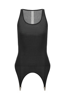 FASTEN ME TOP IN BLACK