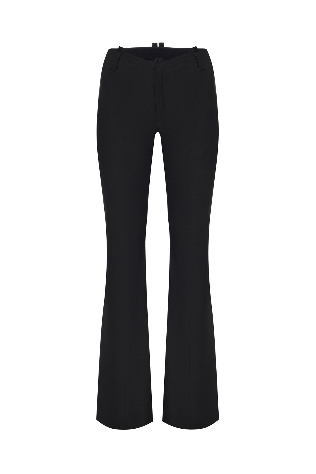 COTTON FLARED LEG PANTS