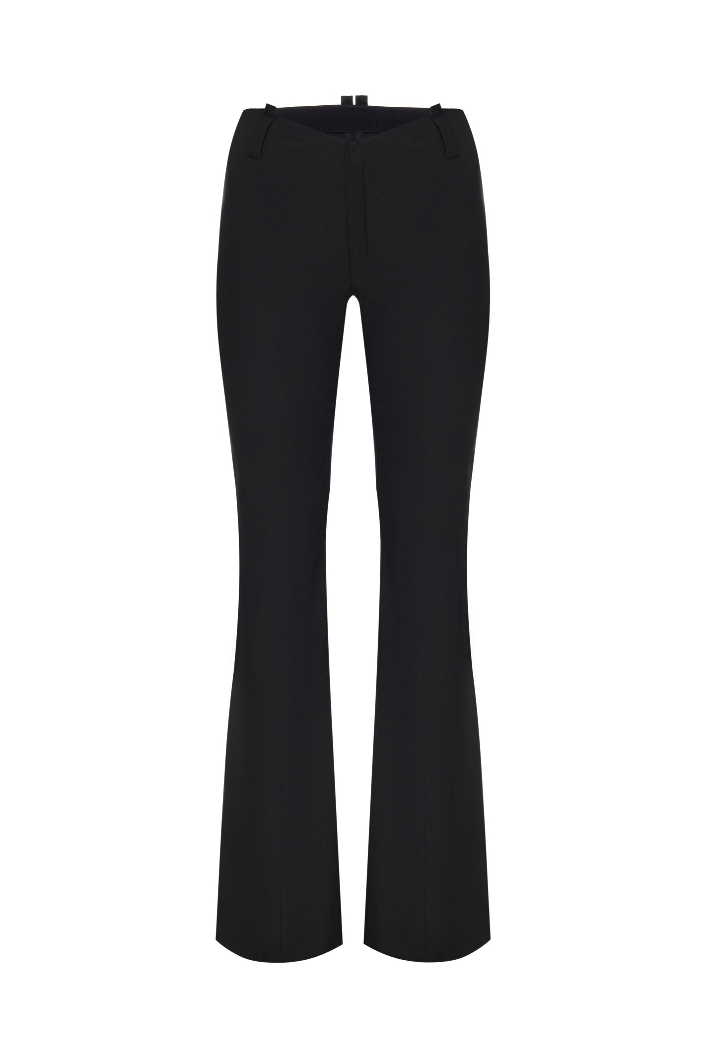 COTTON FLARED LEG PANTS