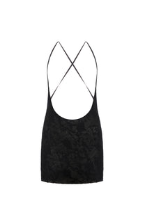 CUT-OUT MINI DRESS IN BLACK