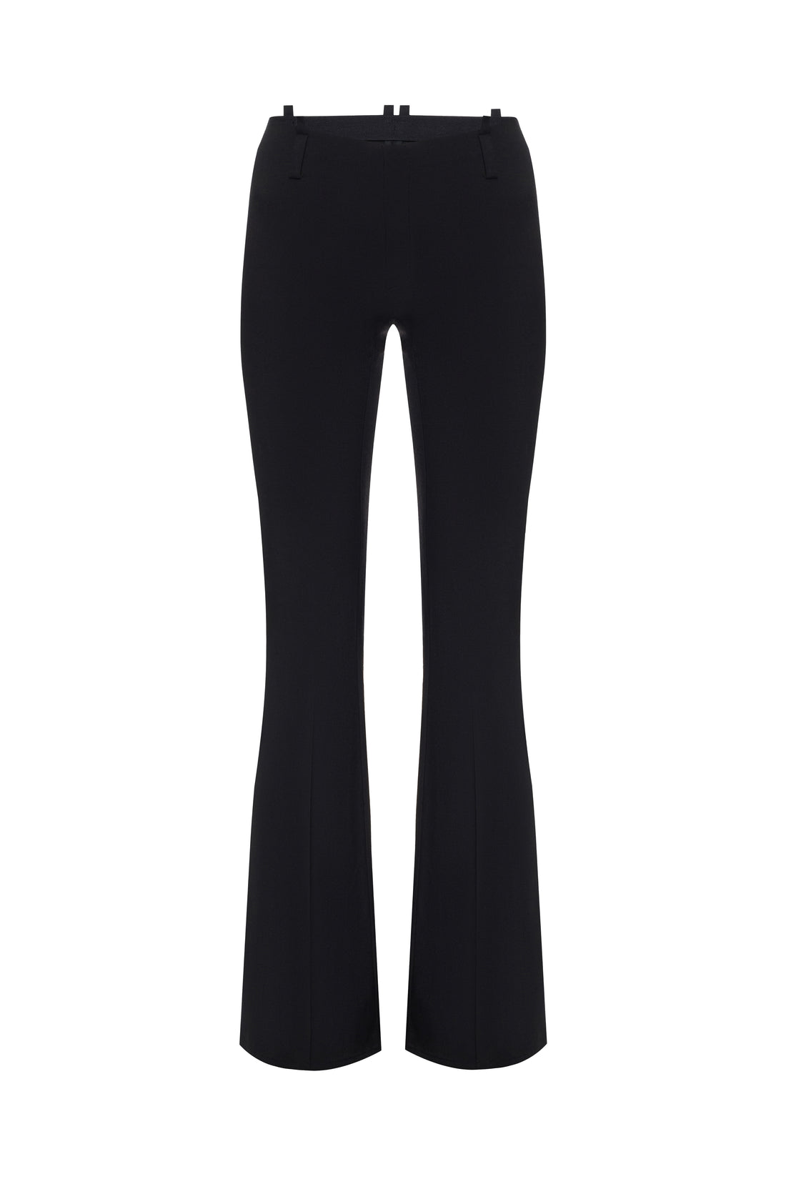 WOOL FLARED LEG PANTS