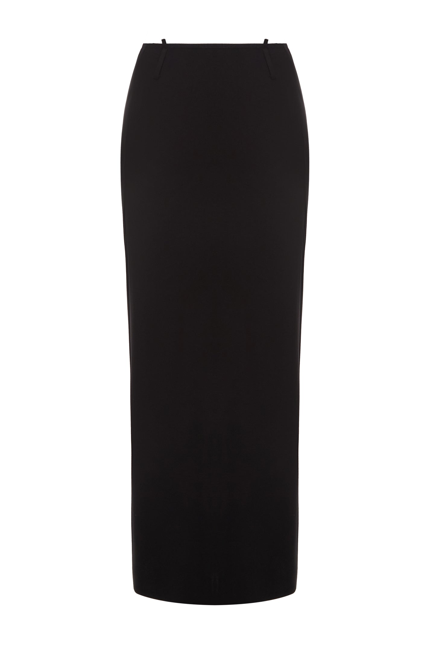 WOOL MAXI SKIRT WITH BELT LOOPS