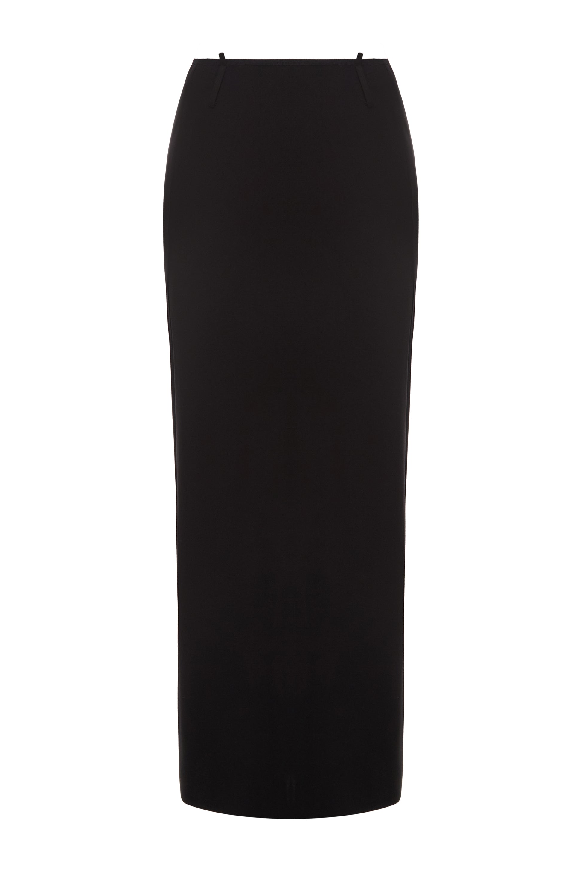 WOOL MAXI SKIRT WITH BELT LOOPS
