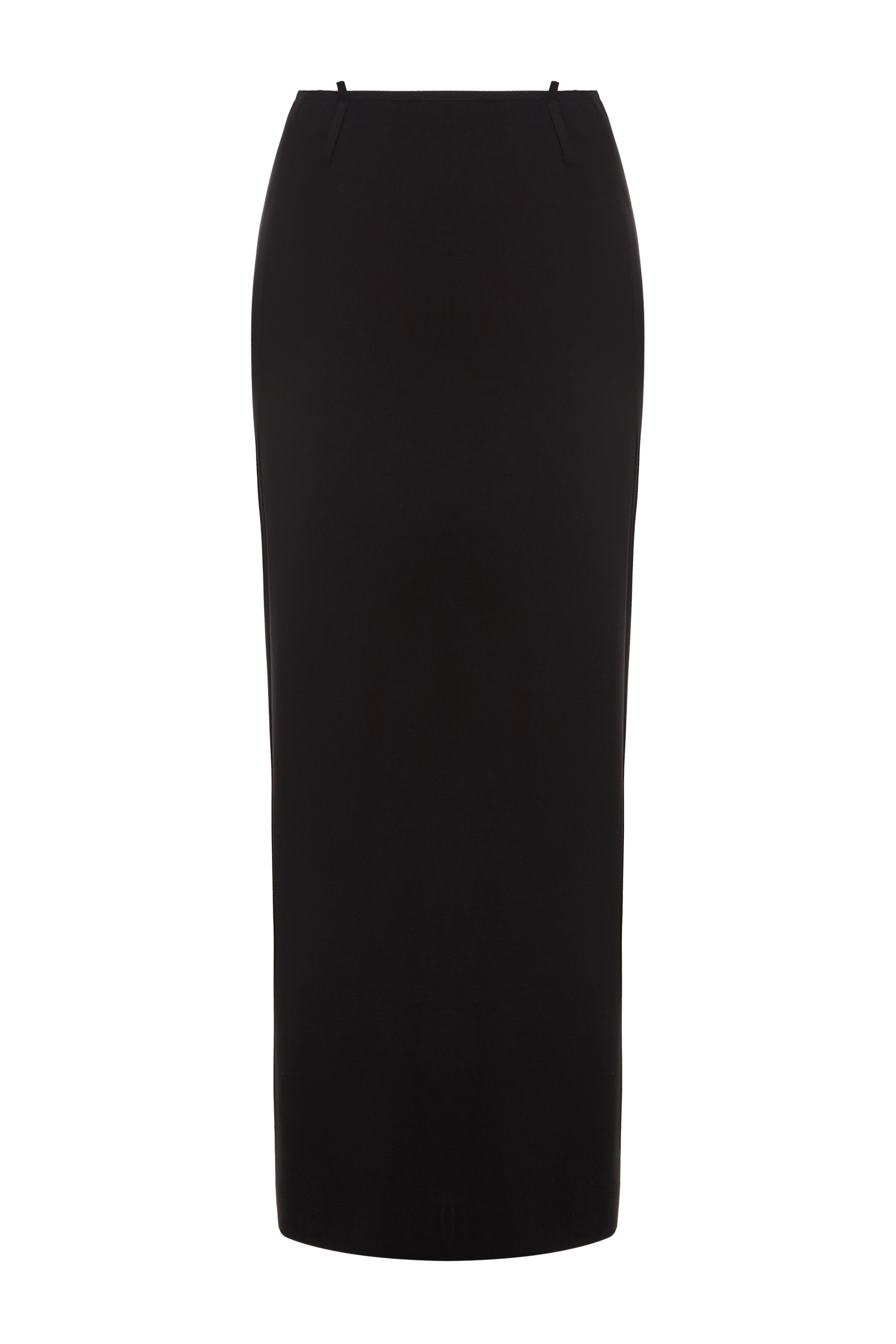 WOOL MAXI SKIRT WITH BELT LOOPS