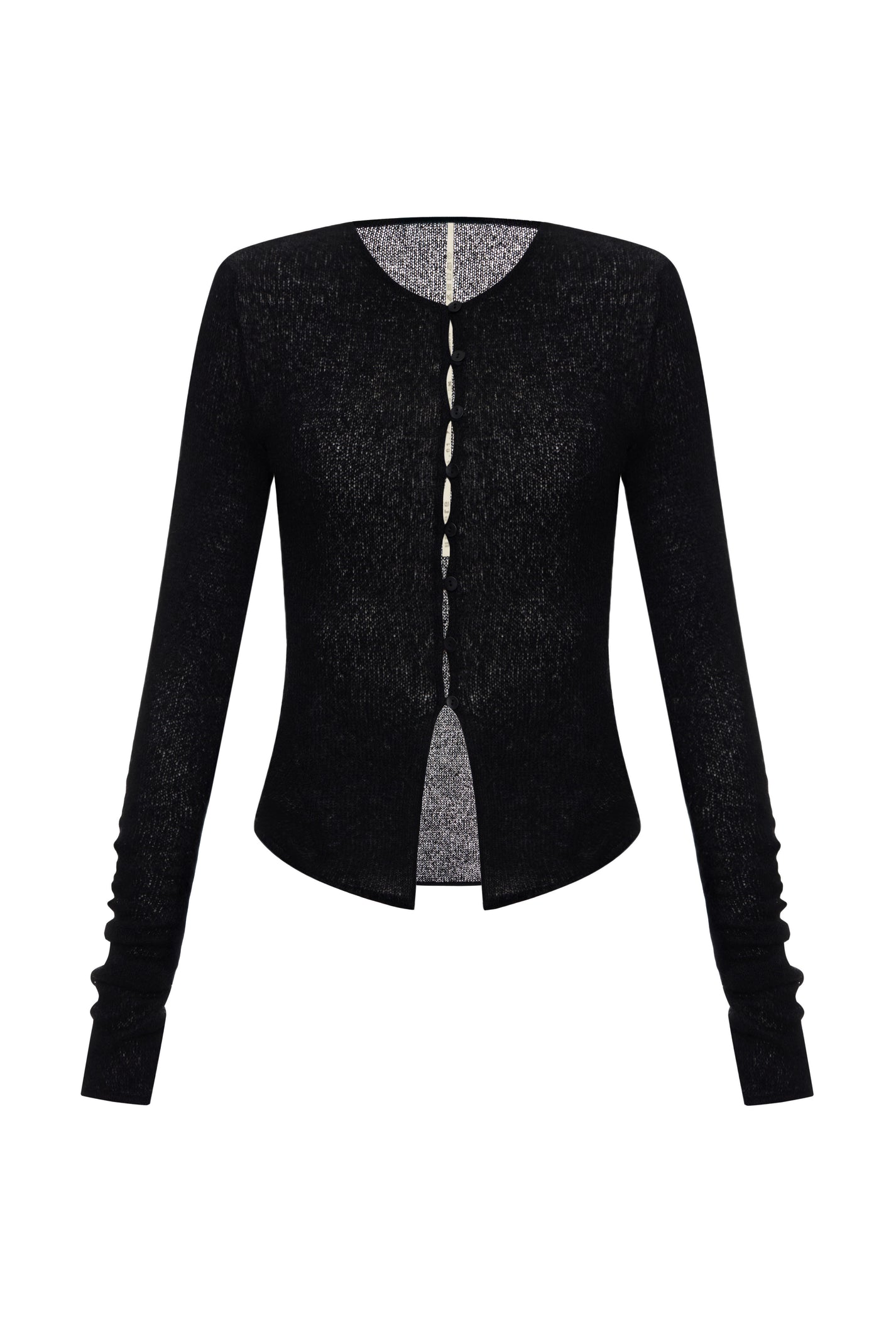 BUTTONED TOP IN BLACK