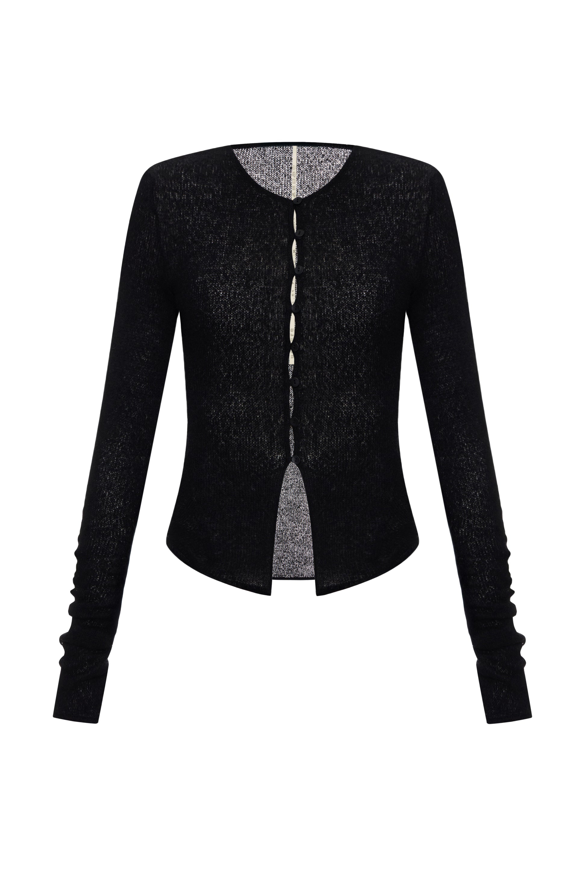 BUTTONED TOP IN BLACK