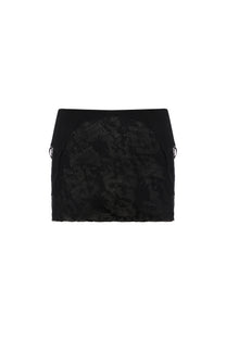 CUT-OUT MINI DRESS IN BLACK