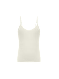 SILK CAMI TOP IN IVORY