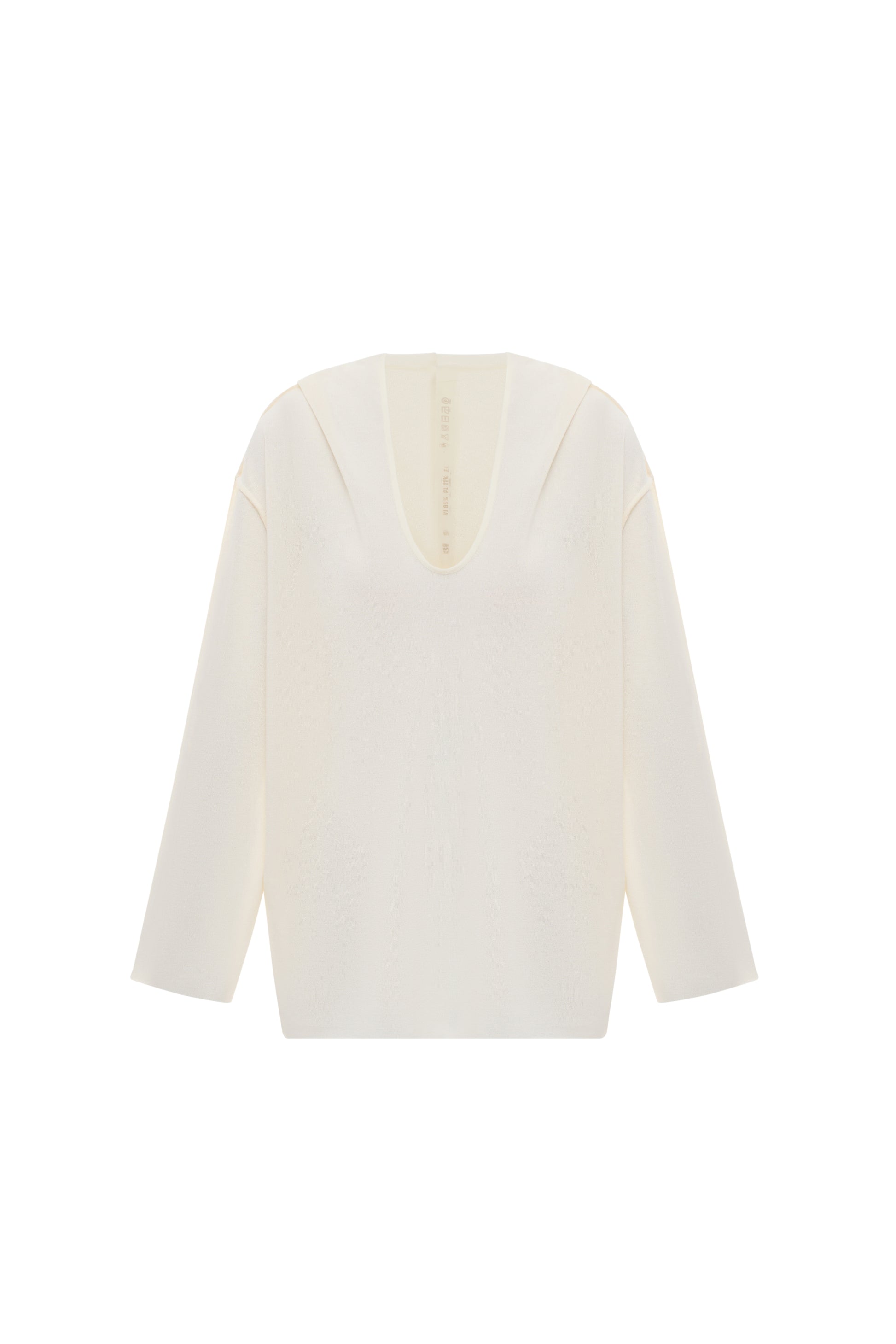 RELAXED-FIT HOODIE IN MILK