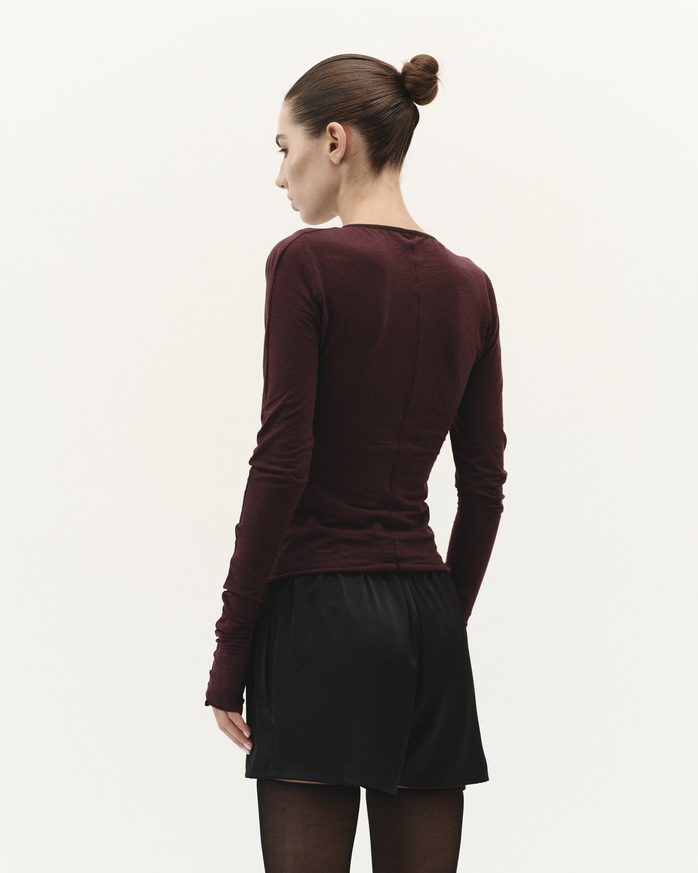 DAILY LONGSLEEVE IN RED WINE
