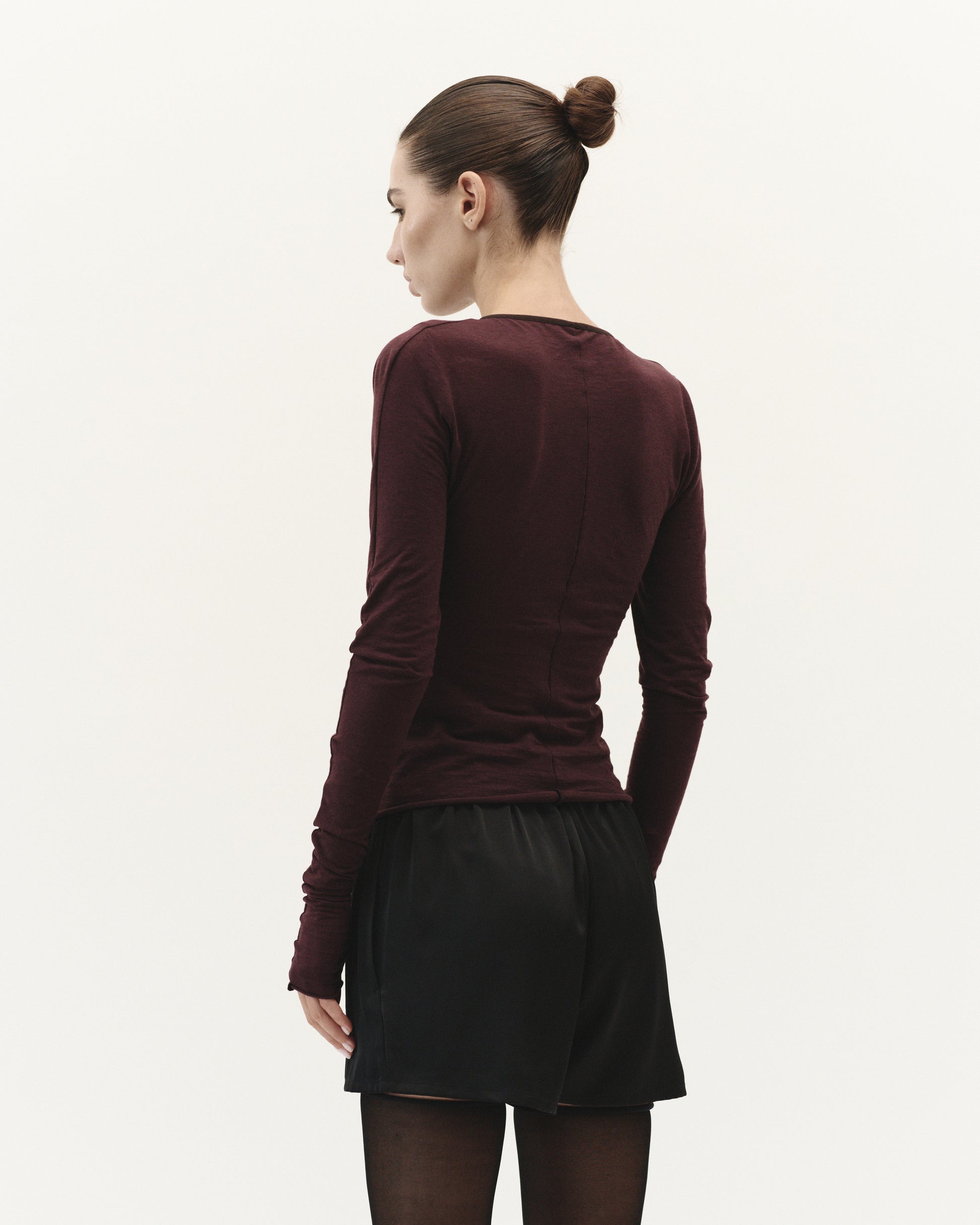DAILY LONGSLEEVE IN RED WINE