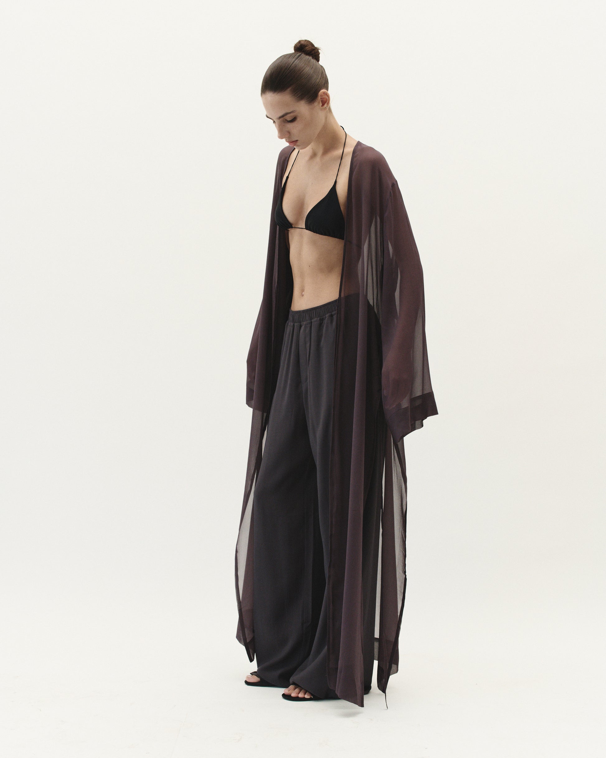 VEIL THROW IN DUST PURPLE