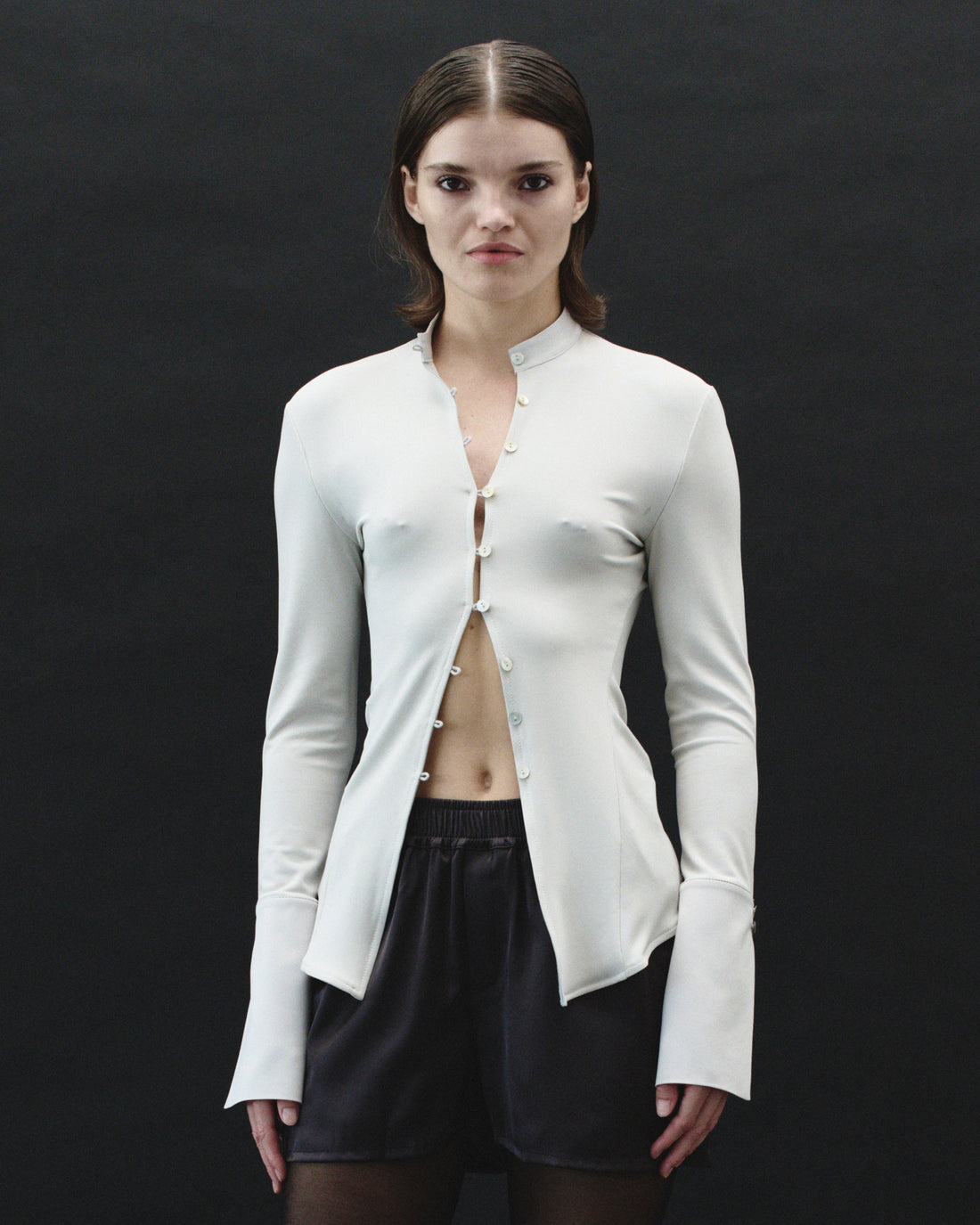 CUFF TOP IN GREY