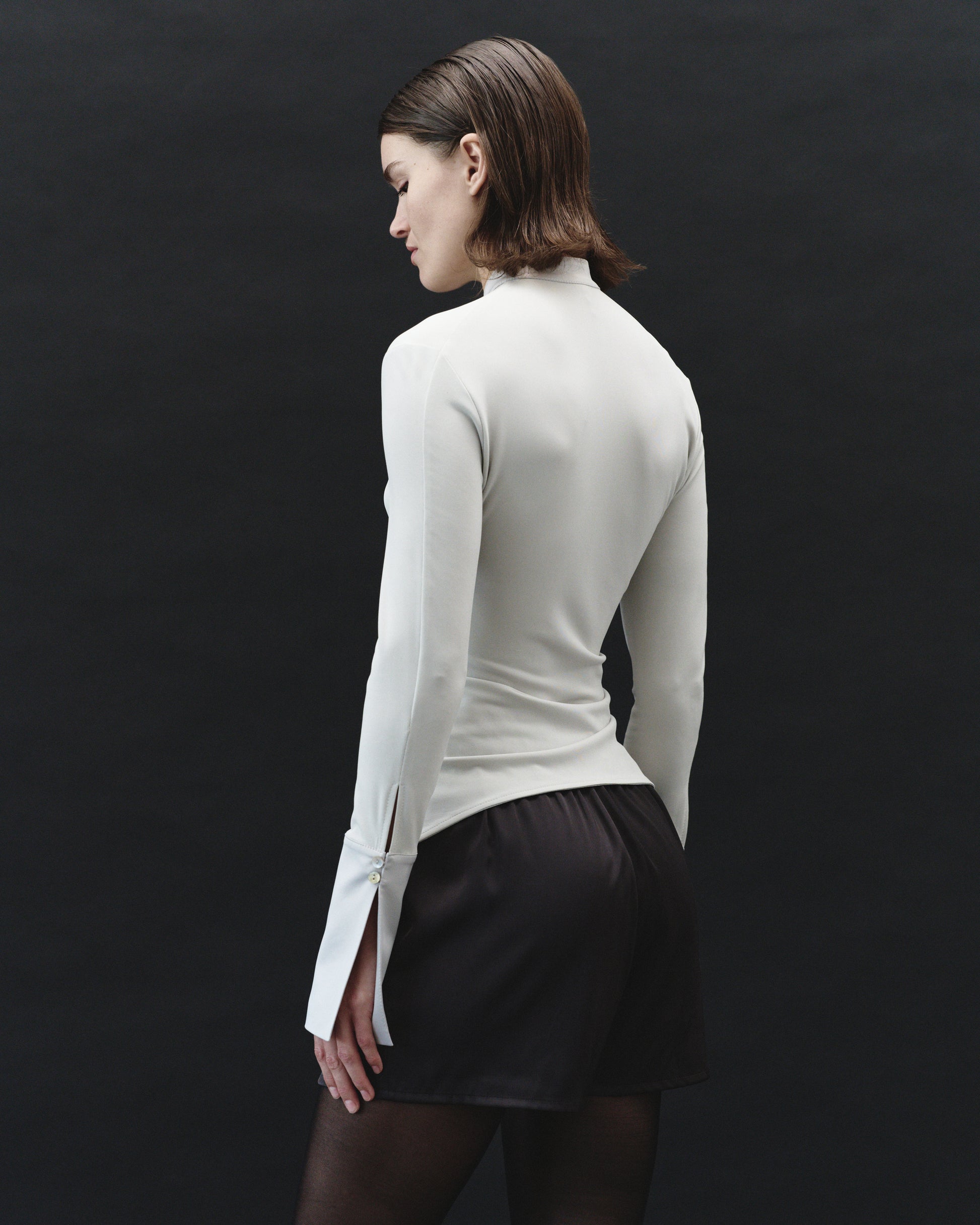 CUFF TOP IN GREY