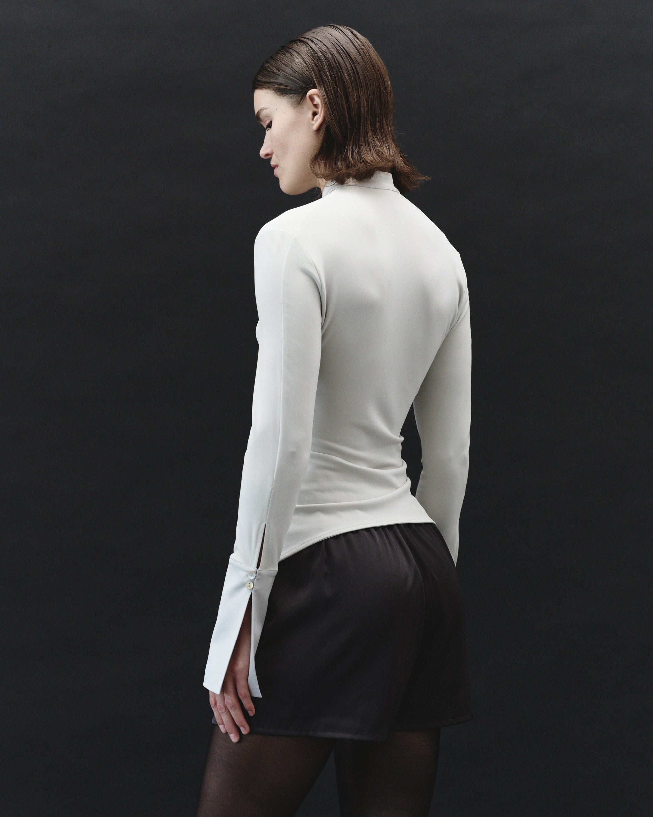 CUFF TOP IN GREY