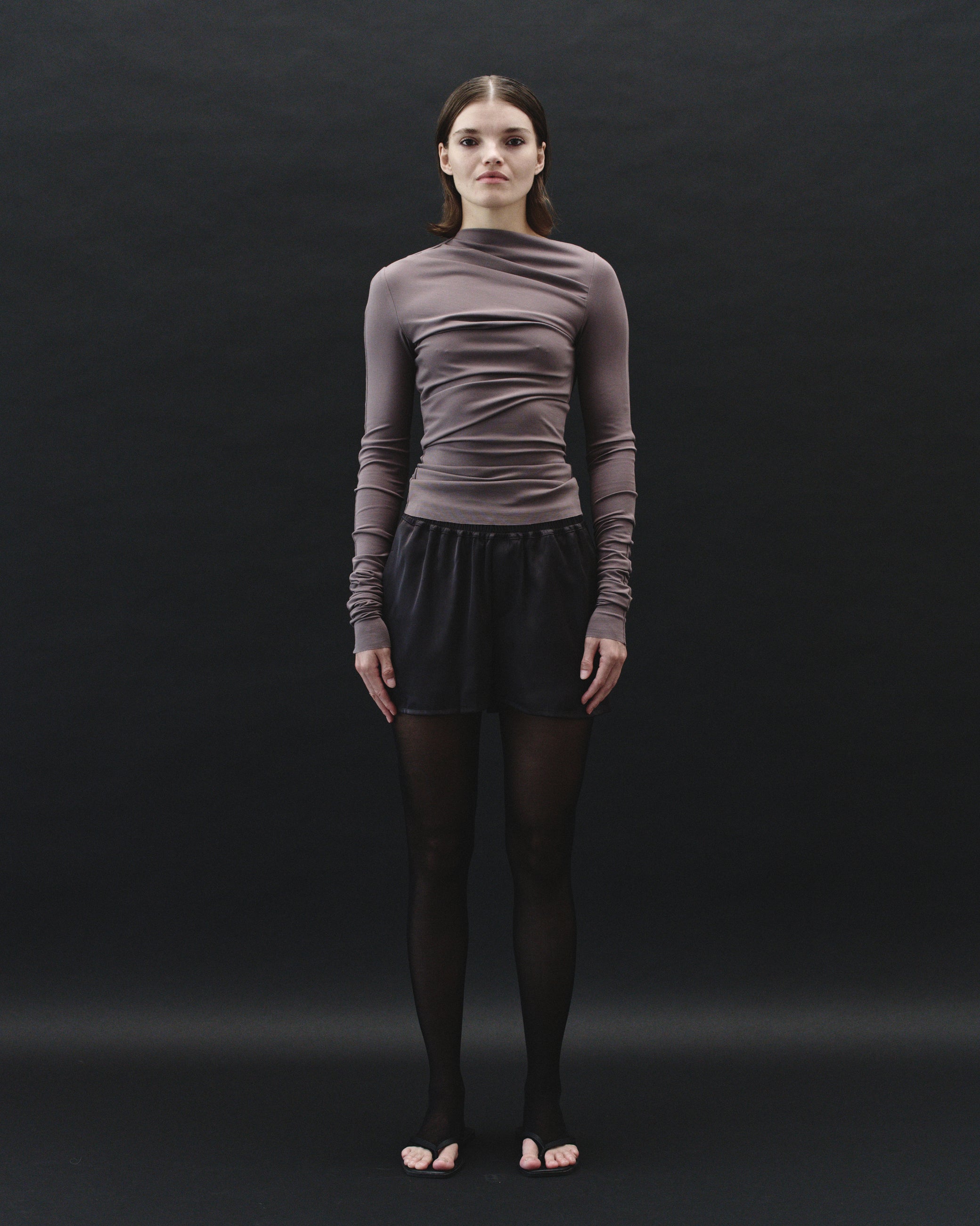 DRAPED LONGSLEEVE