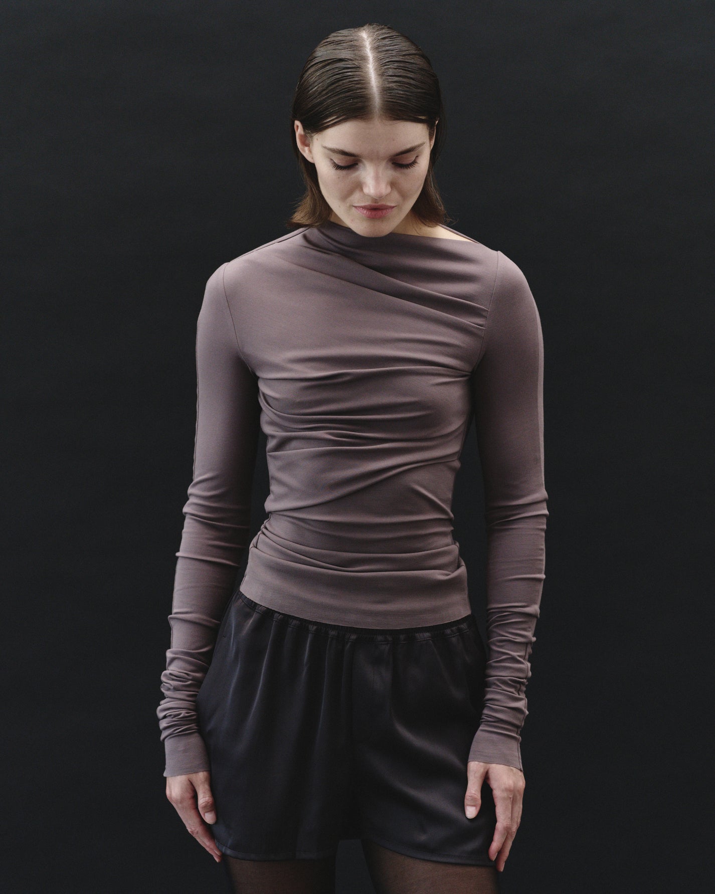 DRAPED LONGSLEEVE