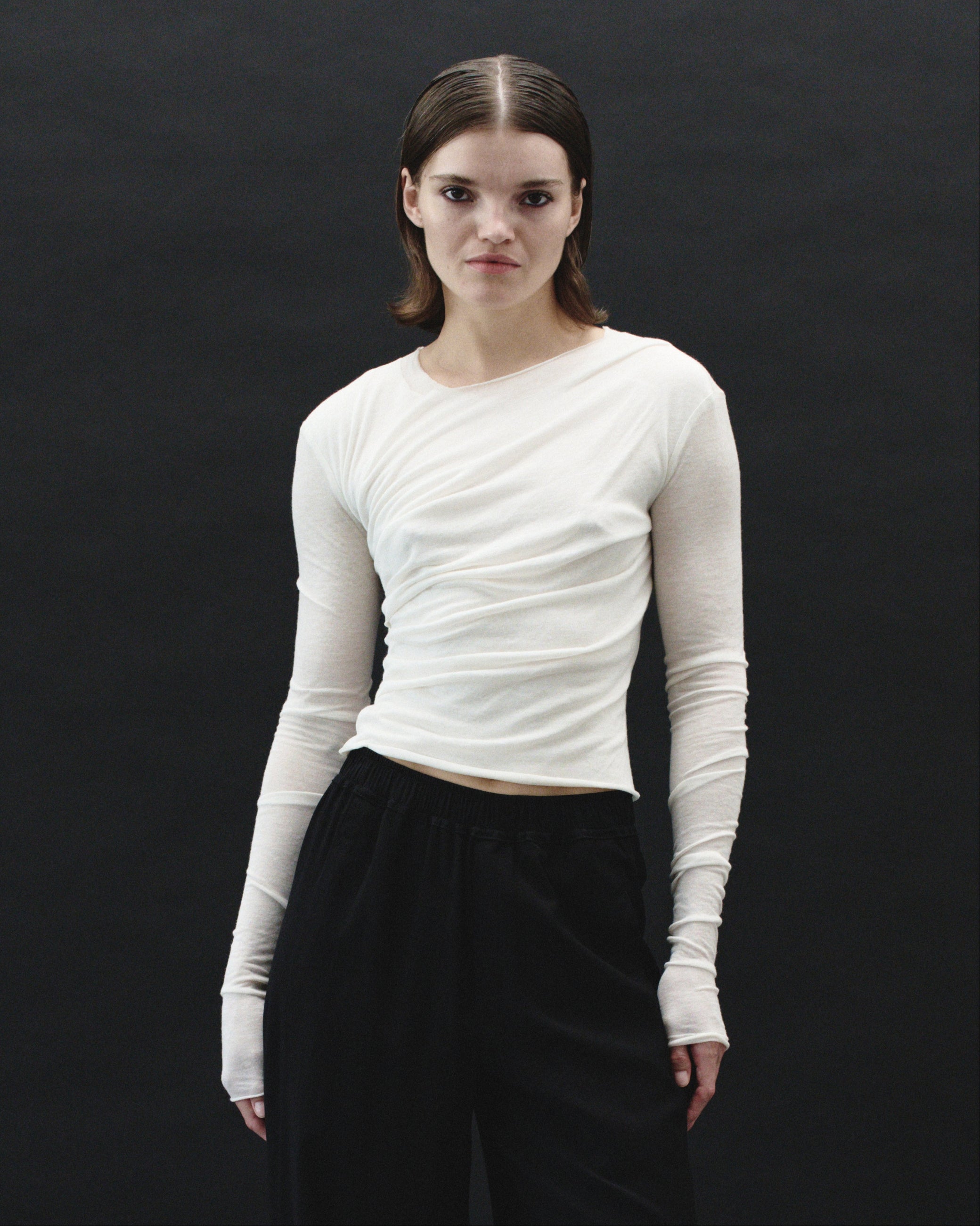 DRAPED LONGSLEEVE
