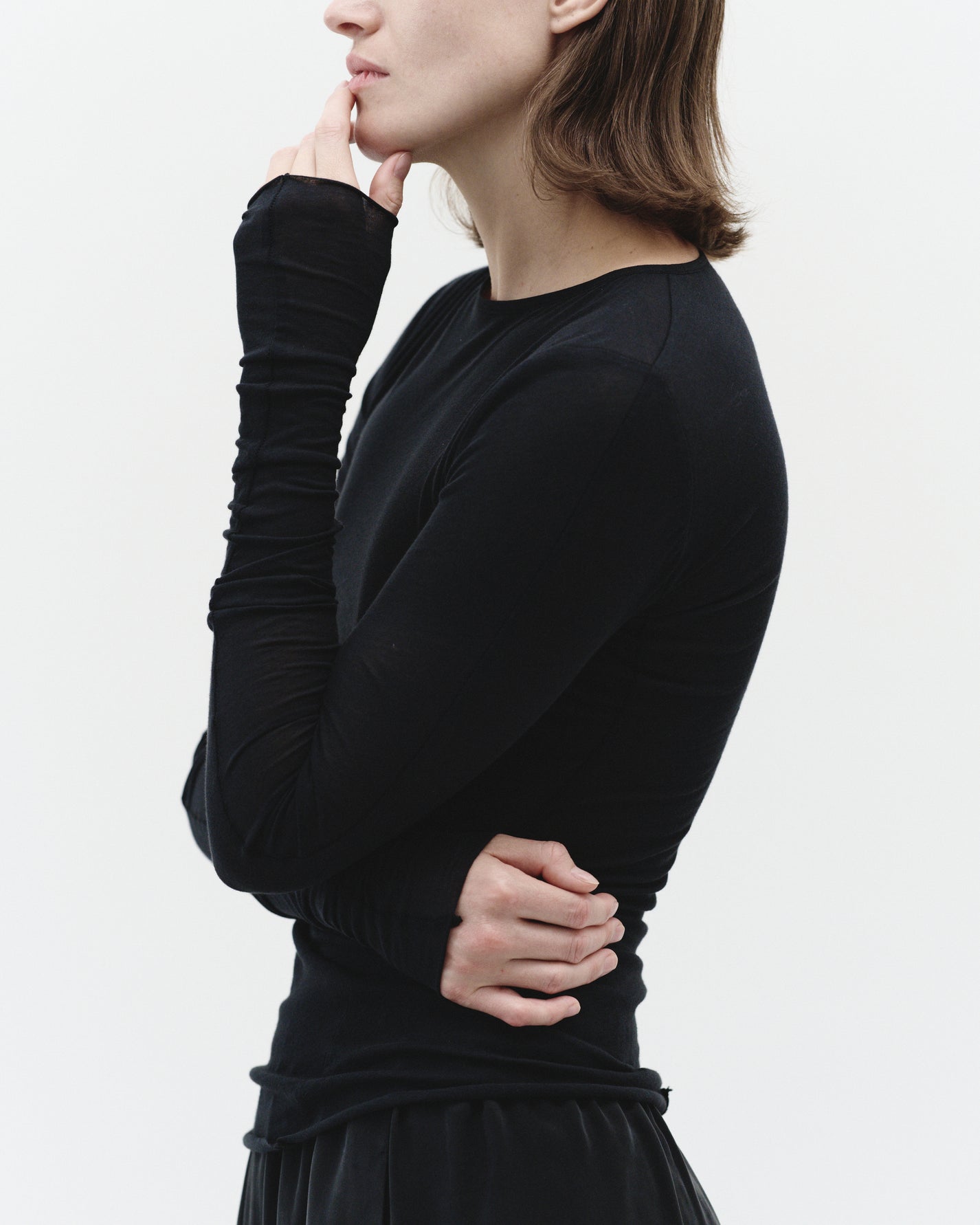 DAILY LONGSLEEVE IN DUST BLACK