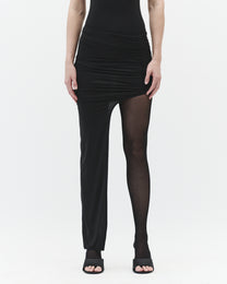 DRAPED SKIRT WITH ELONGATED DETAIL