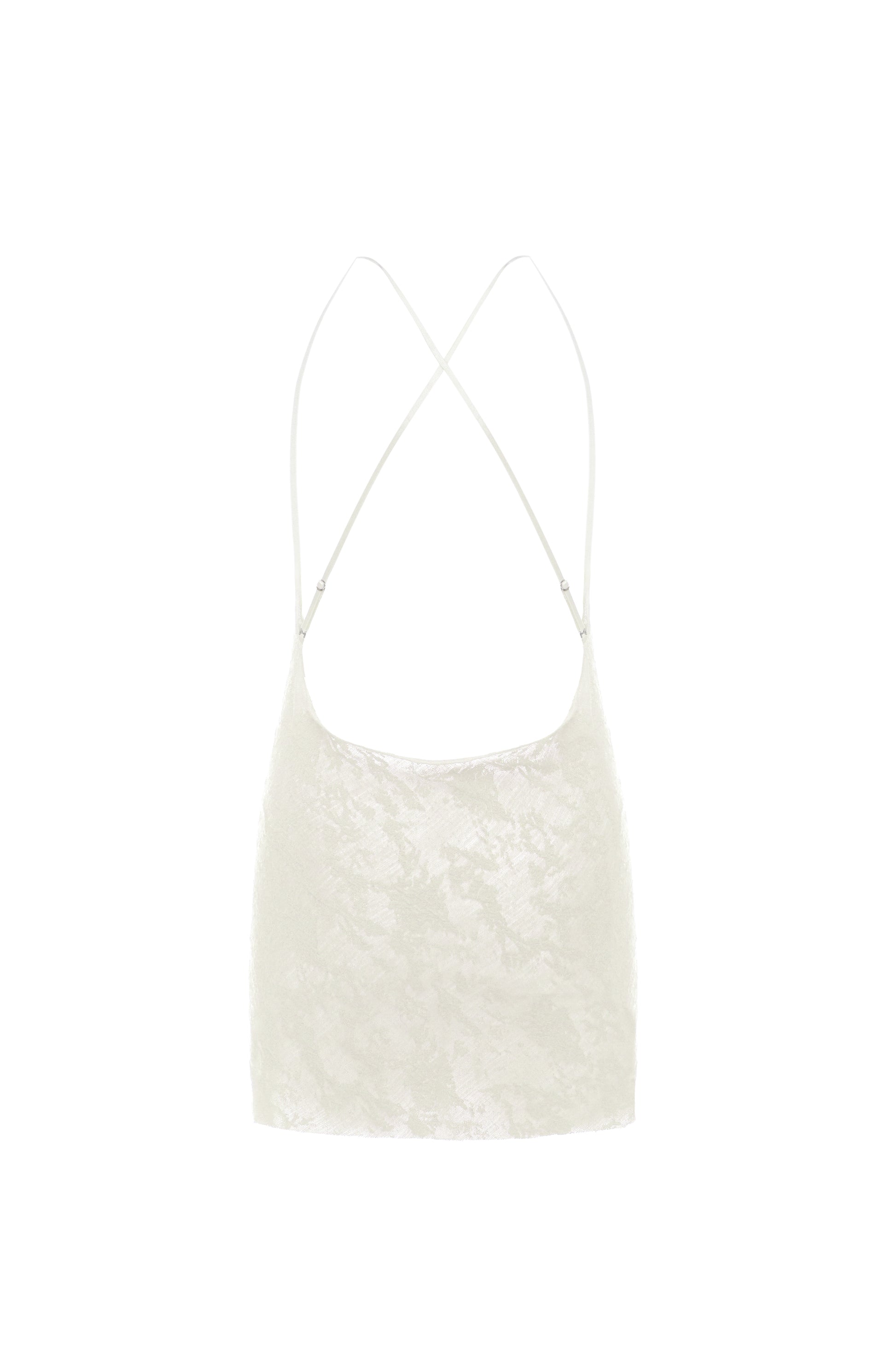 CUT-OUT MINI DRESS IN IVORY