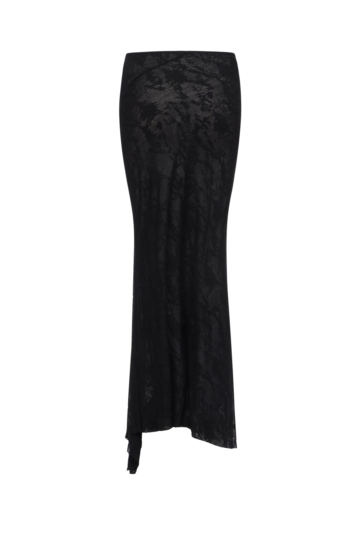 FISHTAIL SKIRT IN BLACK