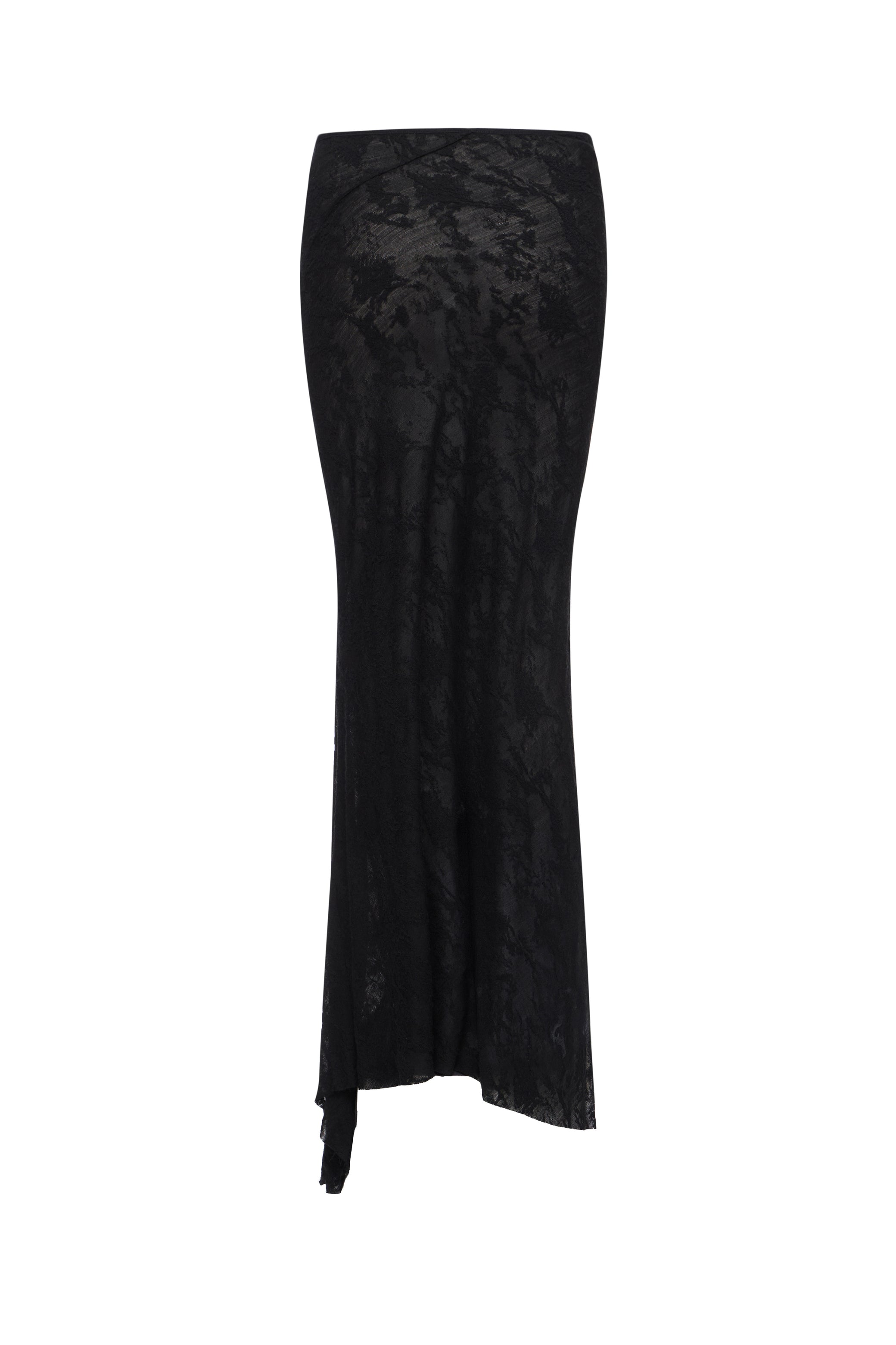 FISHTAIL SKIRT IN BLACK
