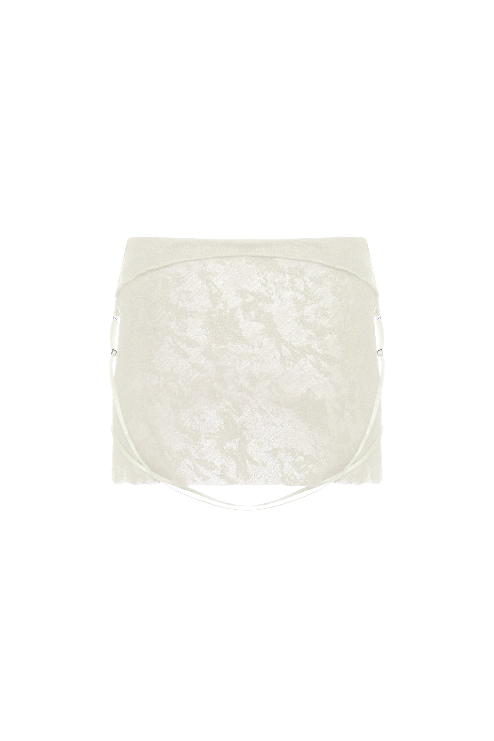CUT-OUT MINI DRESS IN IVORY