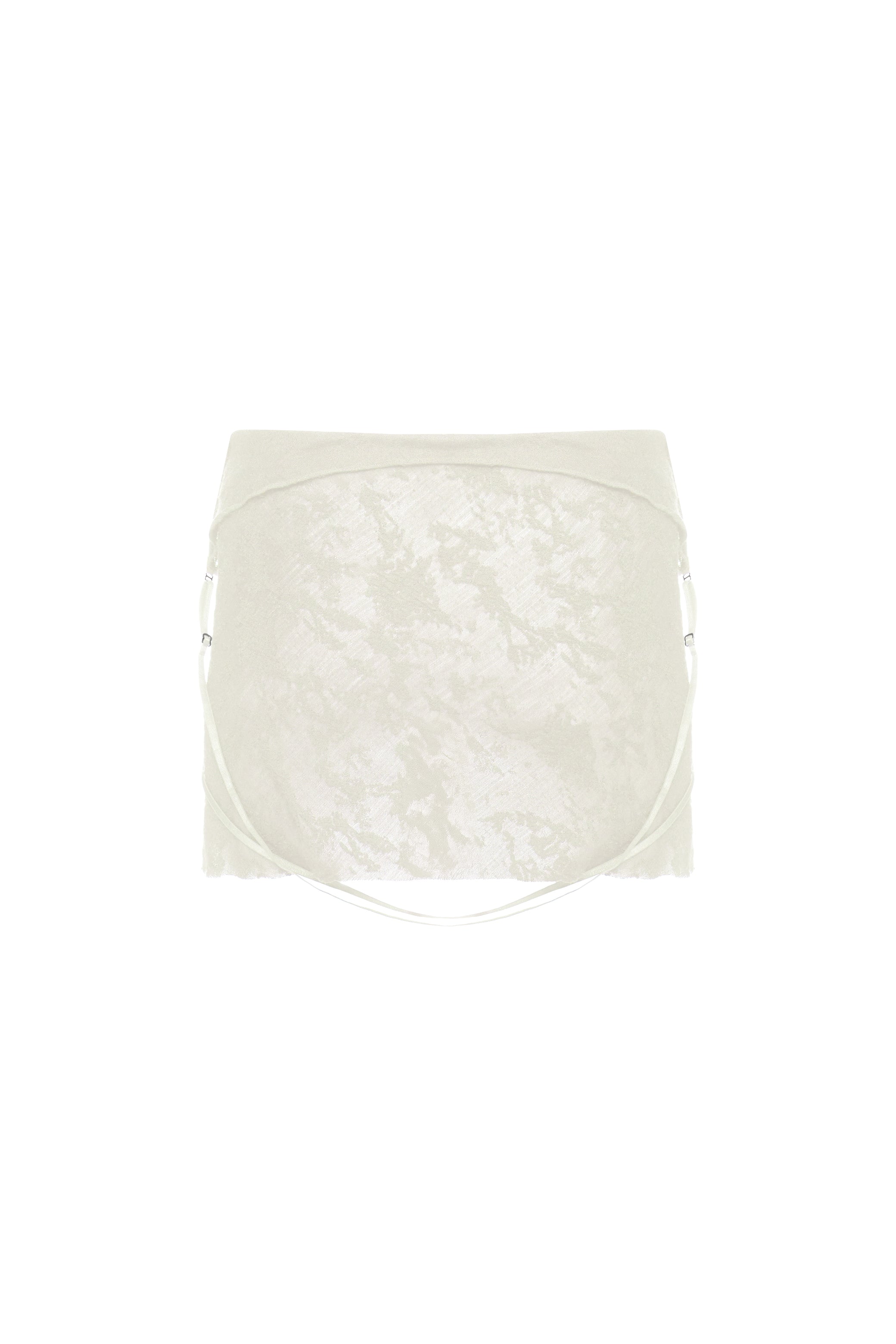 CUT-OUT MINI DRESS IN IVORY